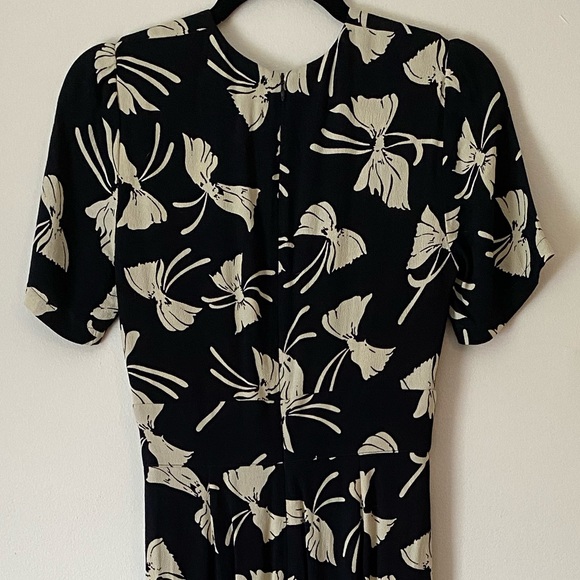 Reformation Dean Jumpsuit Bow Print “TIED UP” - Picture 5 of 5